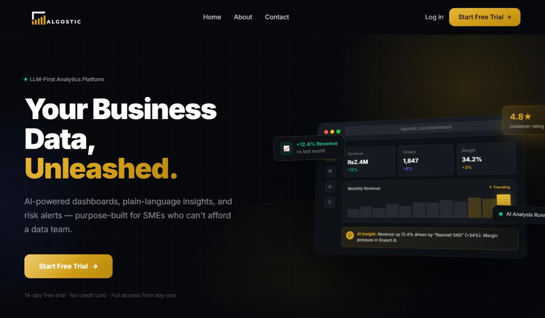 Algostic — AI-Powered SME Business Intelligence Platform