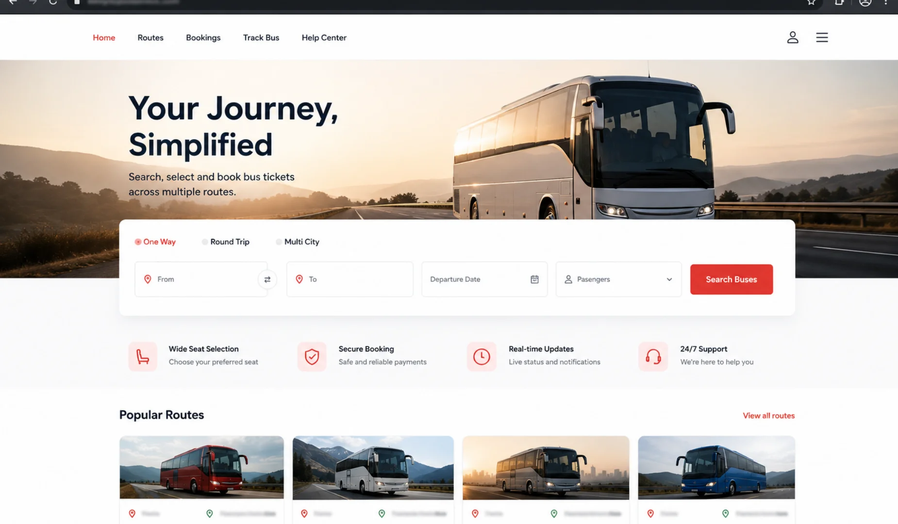 TransitReserve — Online Bus Search & Interactive Seat Booking System